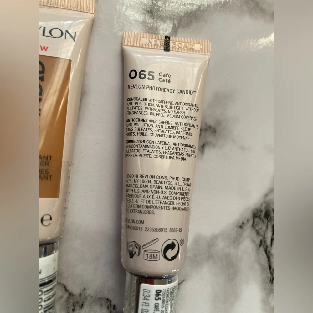 2 Revlon PhotoReady Candid Concealer Anti-Pollution, Anti-Blue Light - CAFE’